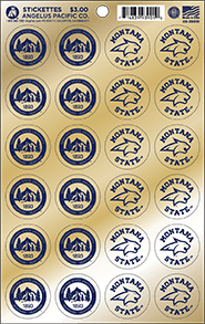 Gold Montana State Stickettes